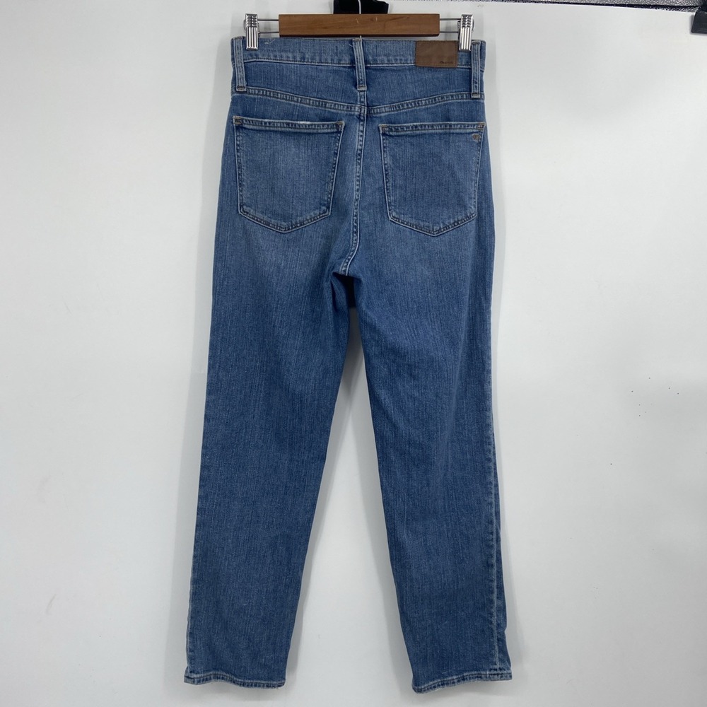 Madewell Classic Straight Jeans Womens 25 Blue Denim Comfort Classic - Picture 3 of 6
